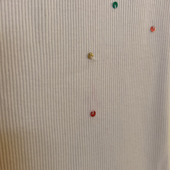 Old Navy Medium White Colorful Sequined Tank Top 🤍 🌈 - Picture 10 of 10
